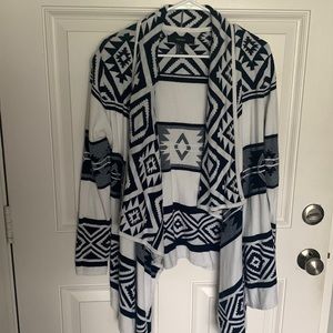 Tribal Print Sweater Large